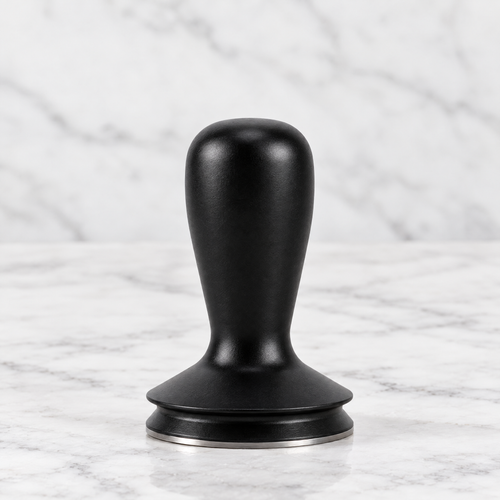 Matte black 58mm stainless steel espresso coffee tamper