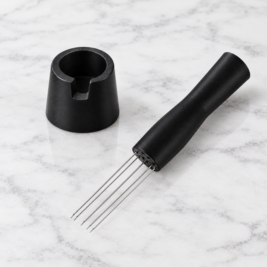 Black espresso WDT distribution tool needle stirrer