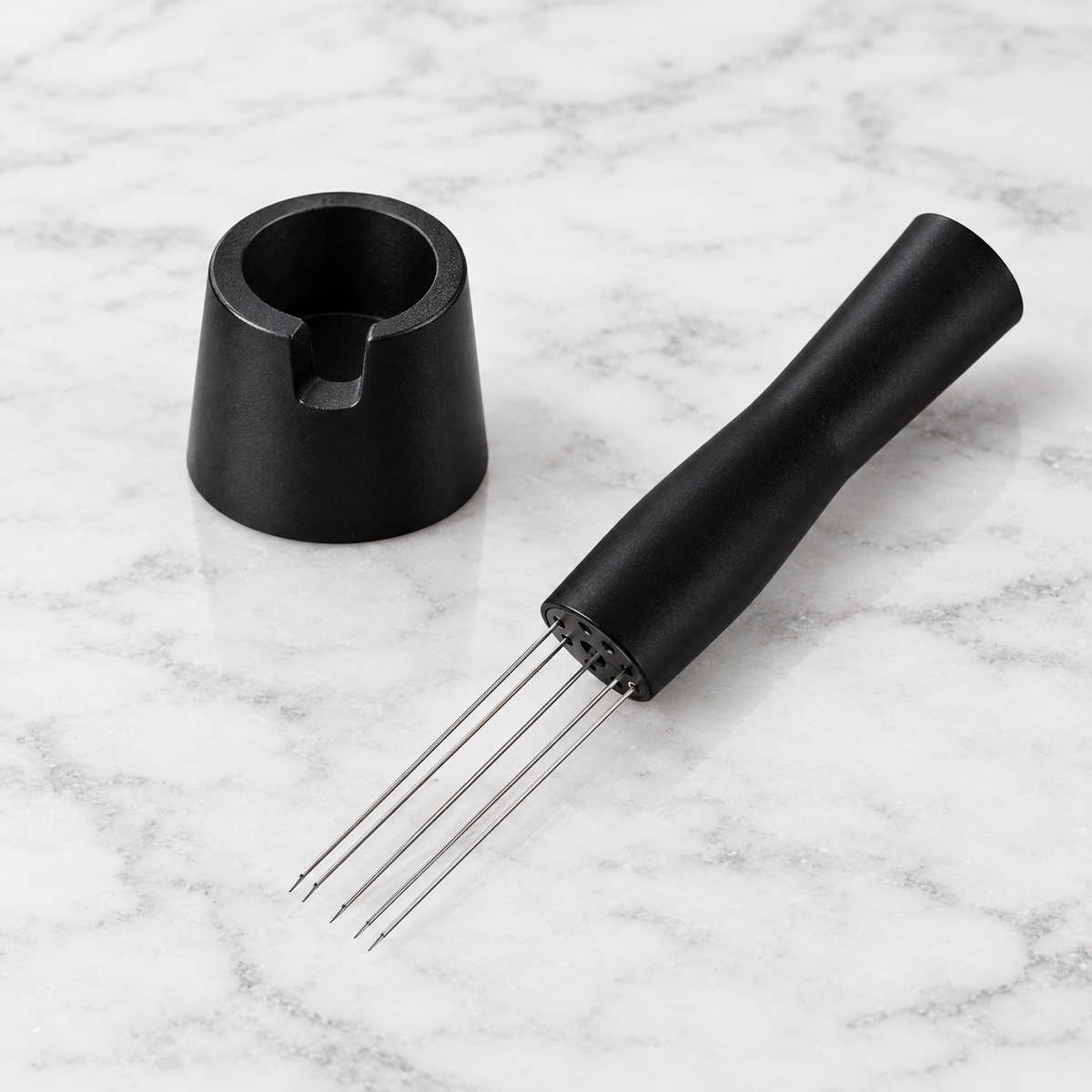 Black espresso WDT distribution tool needle stirrer